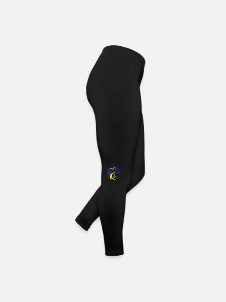 Adlerkopf Eagle - Frauen Jersey Leggings - Schwarz - Rechts