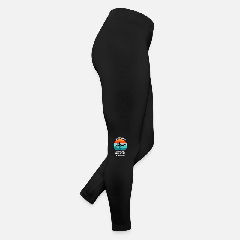 Cocher Calèche Calèche Café Legging en jersey Femme