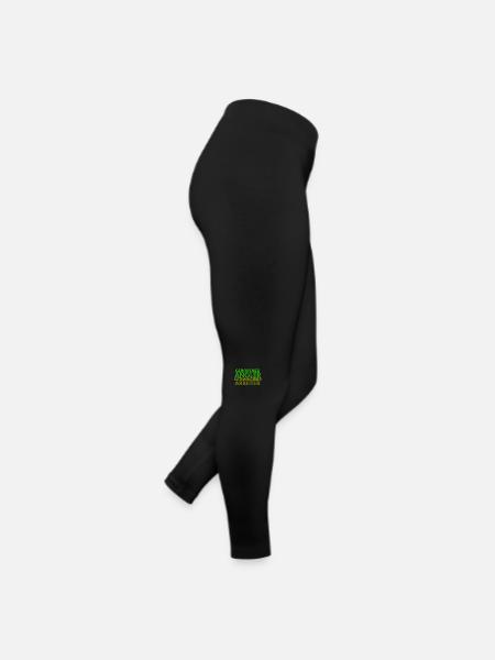 Geborener Angler - Frauen Jersey Leggings - Schwarz - Rechts