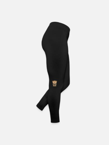 Nerd de loutre (loutre mignonne) - Legging en jersey Femme - noir - Droite