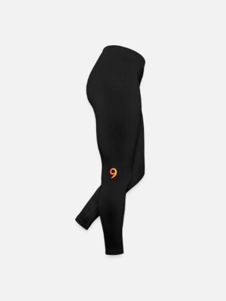 9. Geburtstag - Frauen Jersey Leggings - Schwarz - Rechts