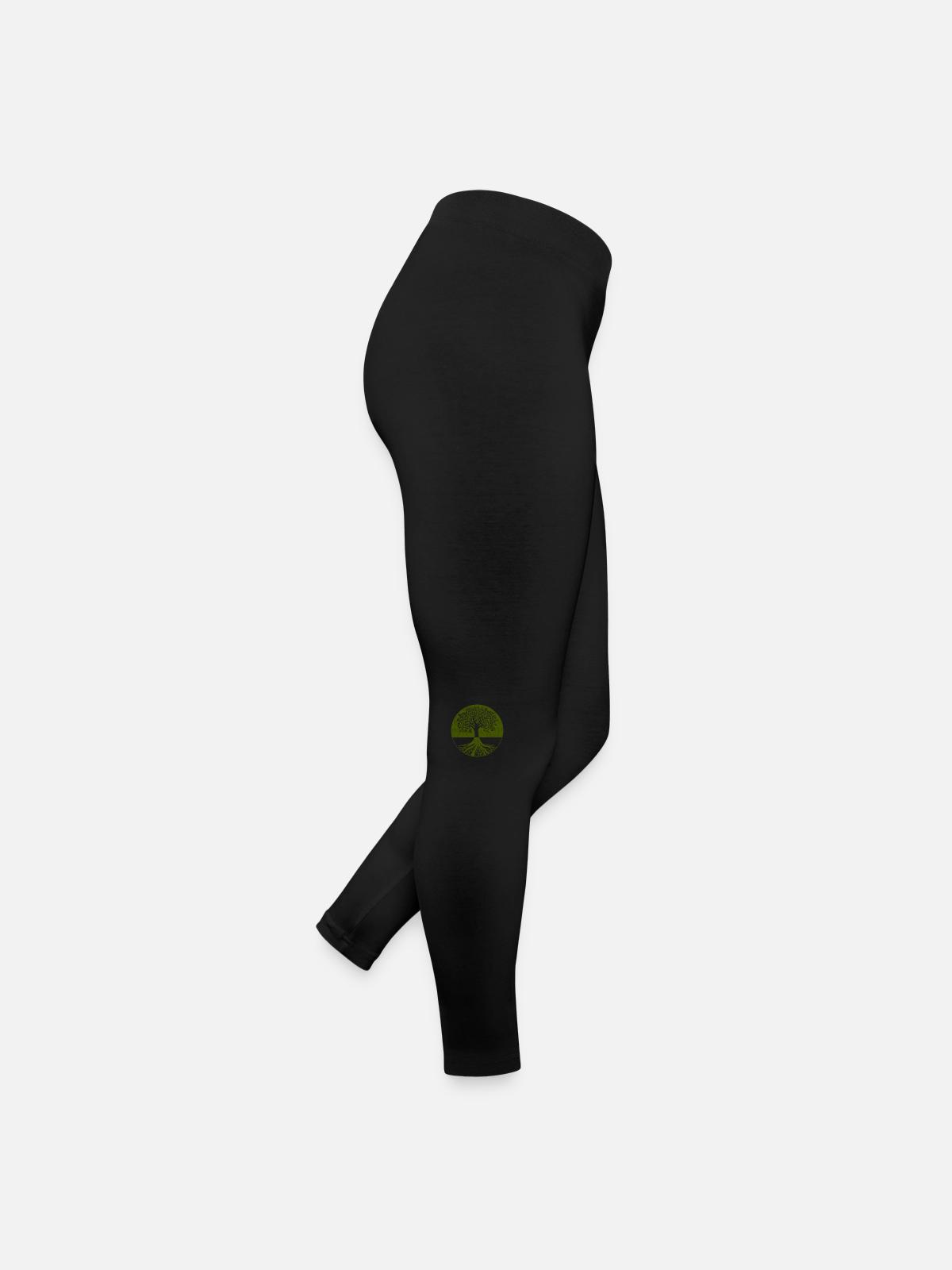 Tree - Women’s Jersey Leggings - black - Right