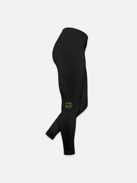 nur unter Protest - Frauen Jersey Leggings - Schwarz - Rechts