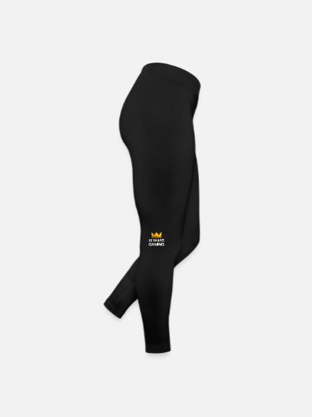 ALWAYS GAMING + King Crown - Gaming - Women’s Jersey Leggings - black - Right
