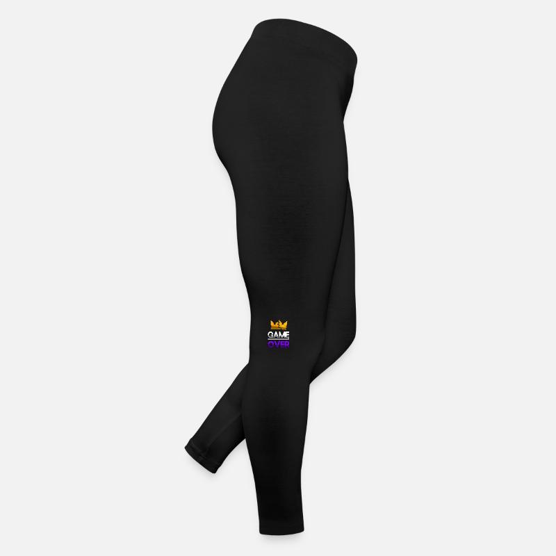 GAME OVER (Lila) + King Crown - Gaming Frauen Jersey Leggings