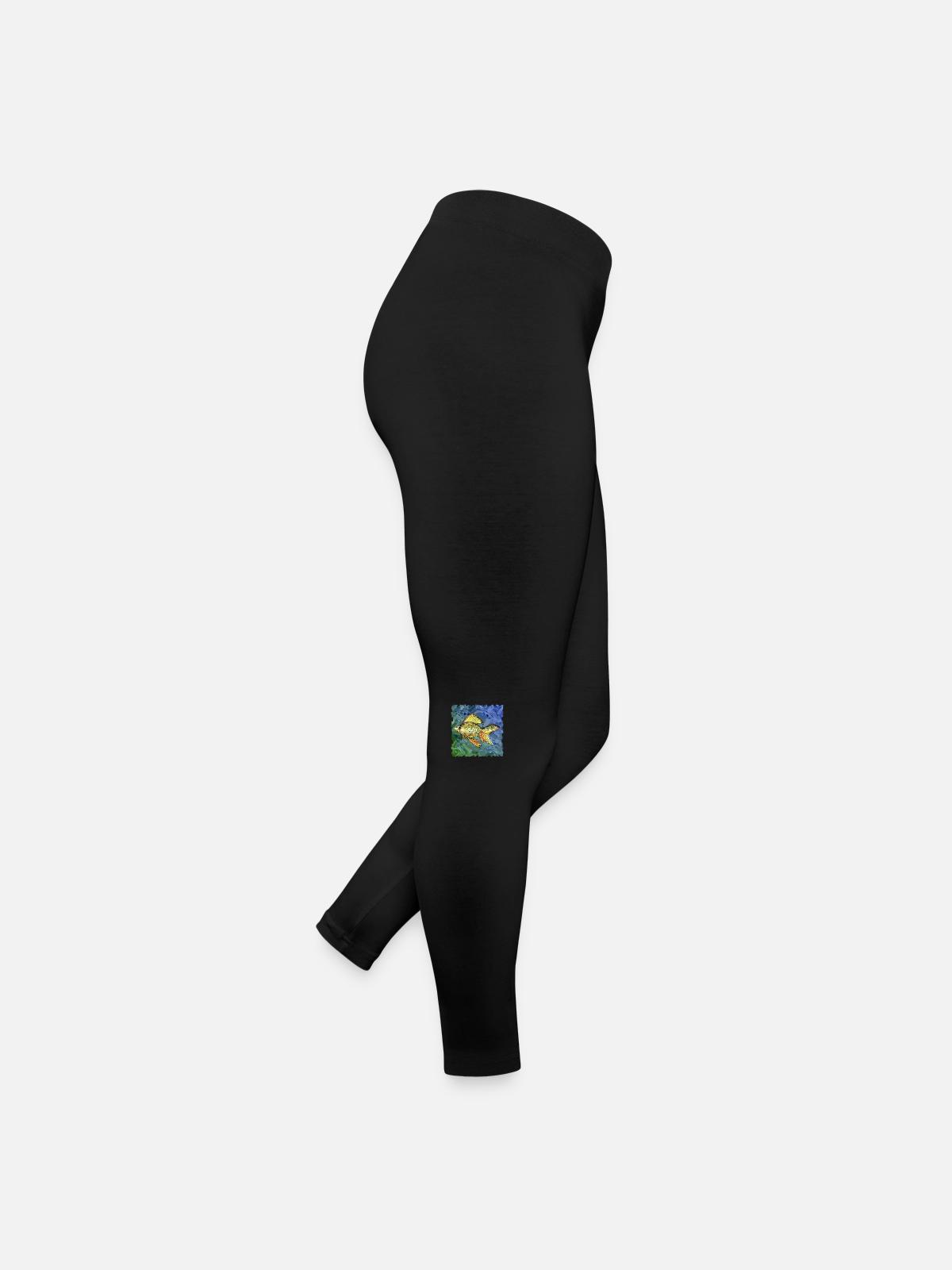 Poisson - Legging en jersey Femme - noir - Droite