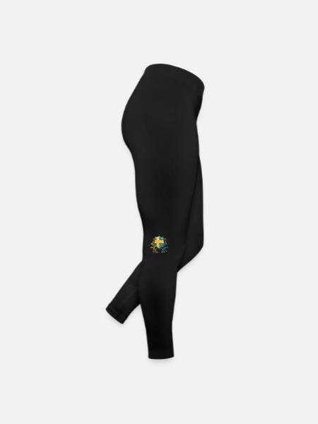 Suède Suède Viking Scandinavie Nordique Milieu de l’été - Legging en jersey Femme - noir - Droite