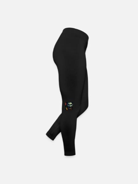 Halloween Scary Joker - Women’s Jersey Leggings - black - Right