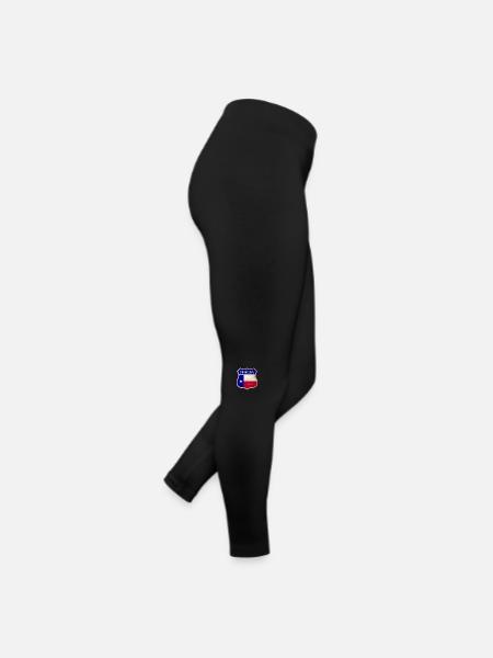 Design du drapeau des armoiries du Texas de - Legging en jersey Femme - noir - Droite