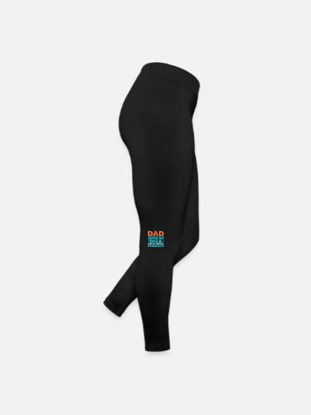 Drôle de forme de cadeau de fête des pères pour le fils et la fille - Legging en jersey Femme - noir - Droite