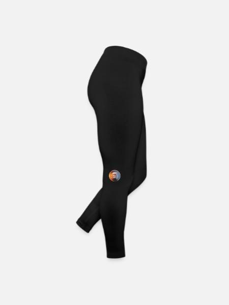Kaffee "Einen nehm ich noch" - Frauen Jersey Leggings - Schwarz - Rechts