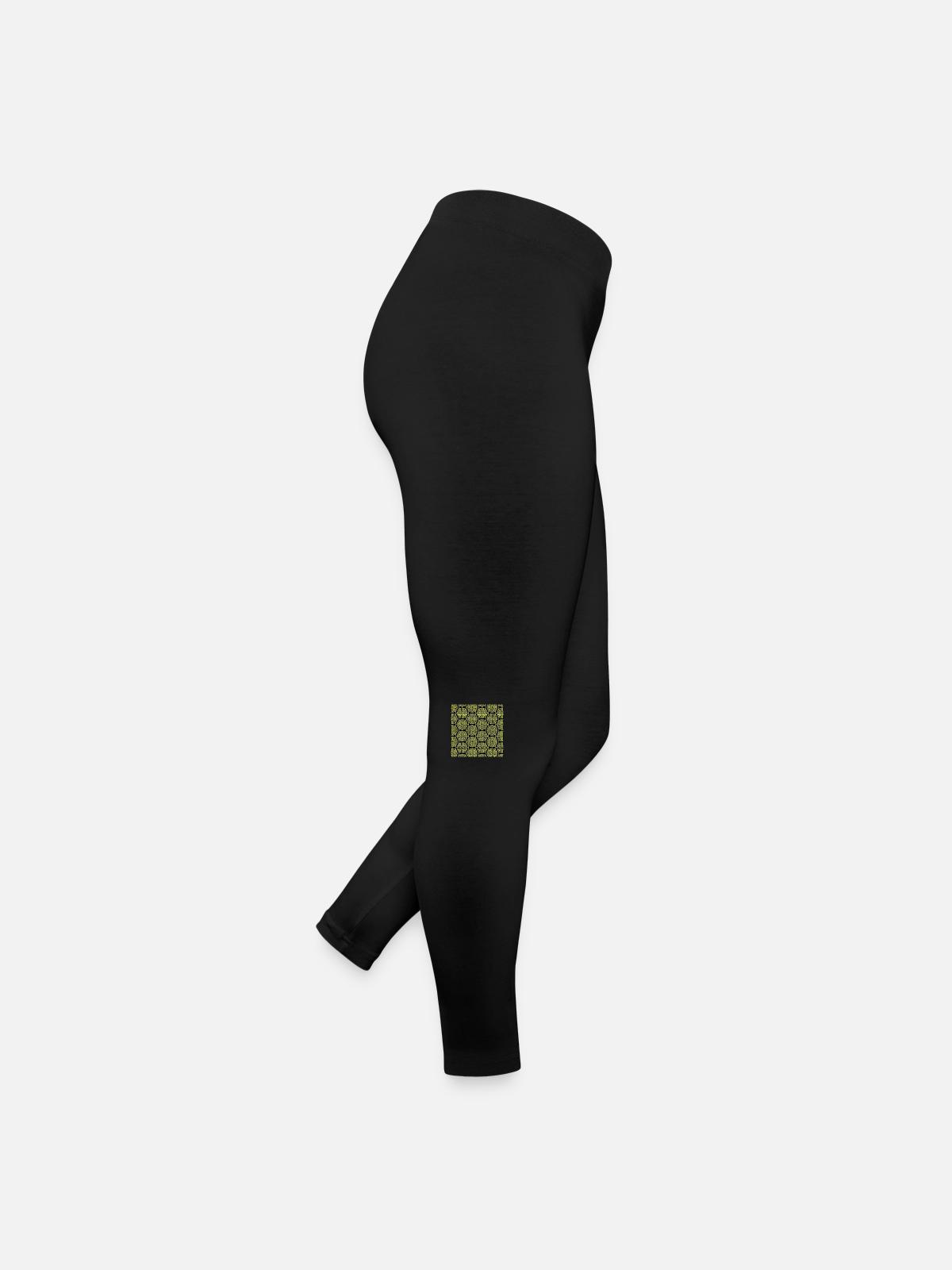 Chinese pattern - Women’s Jersey Leggings - black - Right
