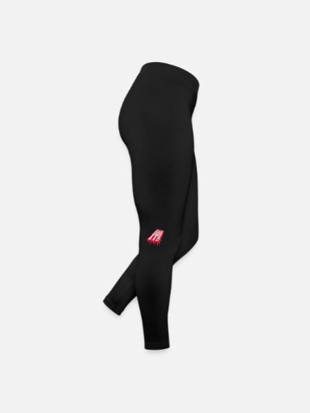 do it tomorrow Zitat - Frauen Jersey Leggings - Schwarz - Rechts