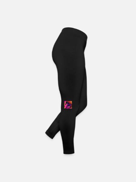 Abstrakte Darstellung eines Pferdes - Frauen Jersey Leggings - Schwarz - Rechts