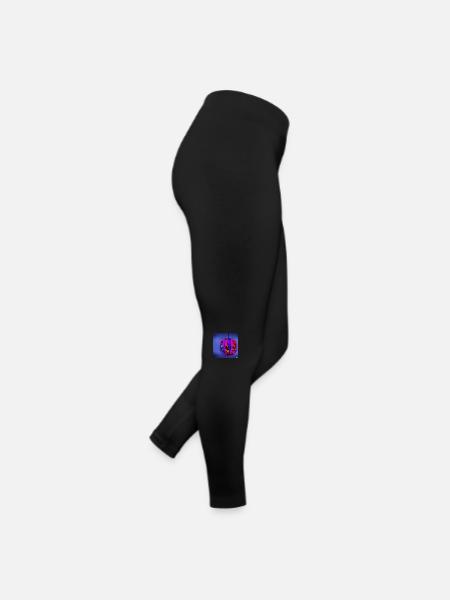 explodierende weihnachtskugel - Frauen Jersey Leggings - Schwarz - Rechts