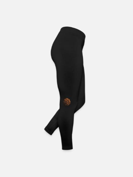 Basket-ball - Legging en jersey Femme - noir - Droite