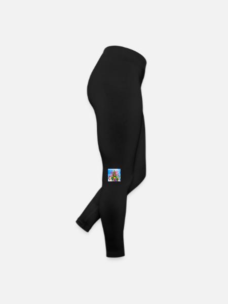 Frohe Weihnachten, Weihnachten - Frauen Jersey Leggings - Schwarz - Rechts