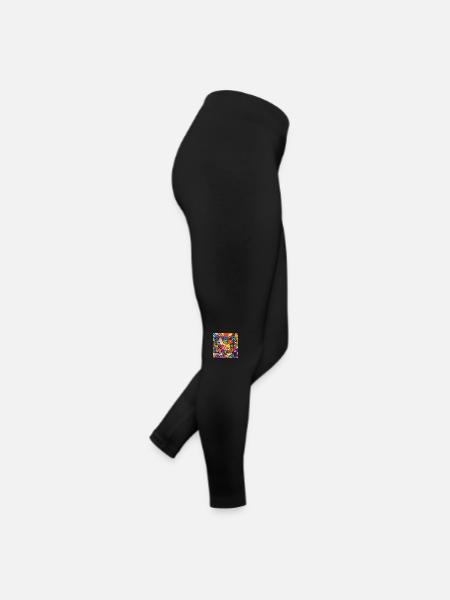Kunstwerk - Frauen Jersey Leggings - Schwarz - Rechts