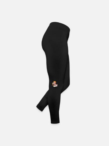Cupid On Cloud With Bow And Arrow - Women’s Jersey Leggings - black - Right