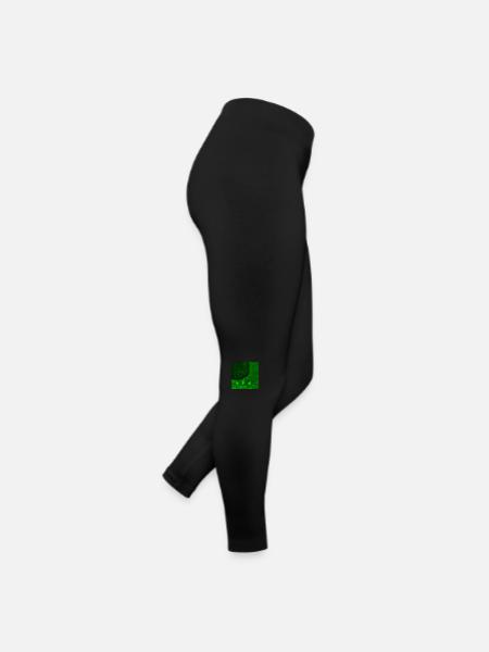 JOURNÉE SUR LE TERRAIN VERT - Legging en jersey Femme - noir - Droite