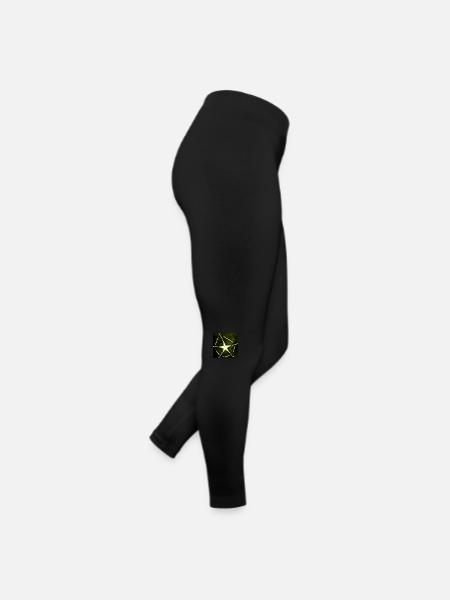 ÉTOILE JAUNE DE LA RÉSURRECTION - Legging en jersey Femme - noir - Droite