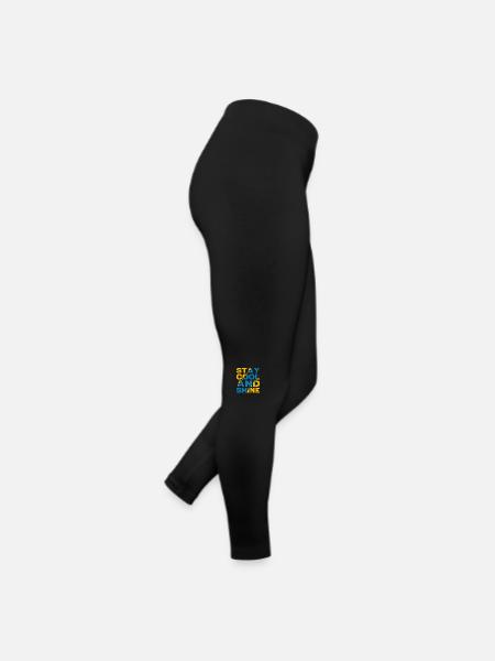Stay Cool and Shine - Women’s Jersey Leggings - black - Right