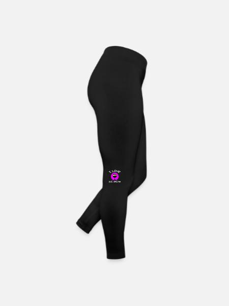 Eis - Frauen Jersey Leggings - Schwarz - Rechts