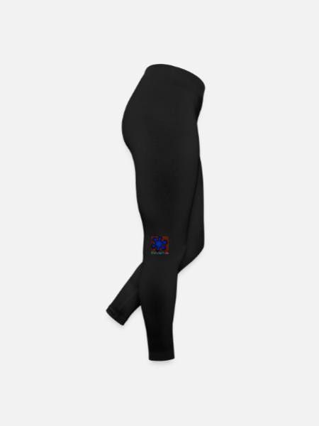SONNE AUF UMGEKEHRTEN PYRAMIDEN - Frauen Jersey Leggings - Schwarz - Rechts
