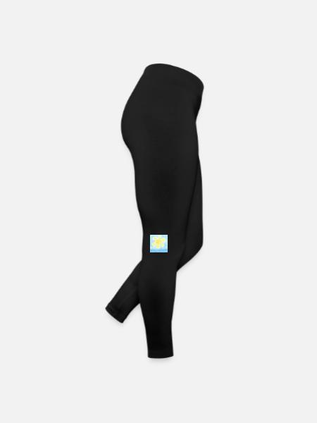 SUNNY OVER THE SEA - Women’s Jersey Leggings - black - Right