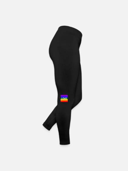 Love Rainbow - Women’s Jersey Leggings - black - Right