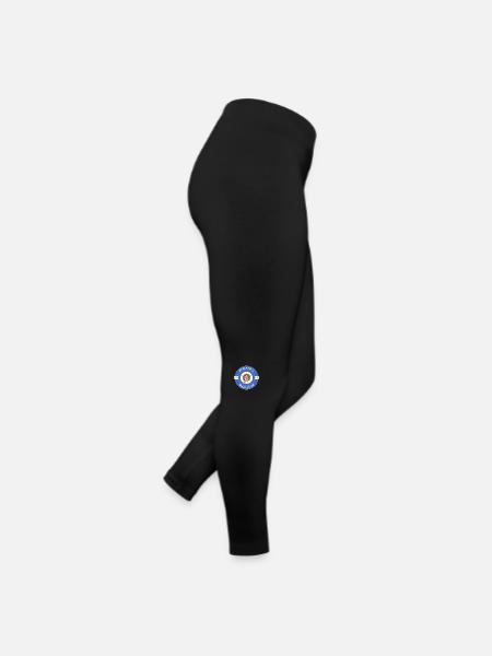 Minneapolis Minnesota Flag USA Souvenir Badge - Women’s Jersey Leggings - black - Right