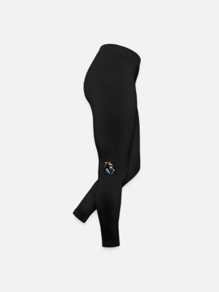 Premium Design-Affe - Frauen Jersey Leggings - Schwarz - Rechts