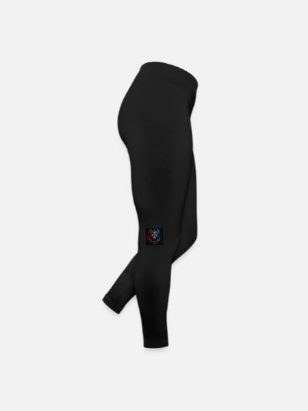 Katzen Maske - Frauen Jersey Leggings - Schwarz - Rechts