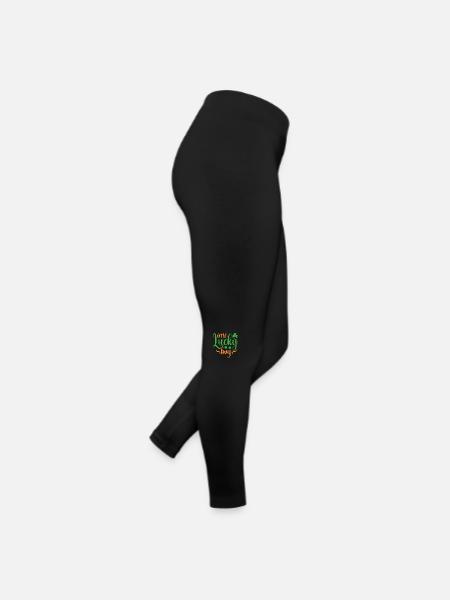 One Lucky Boy - Frauen Jersey Leggings - Schwarz - Rechts