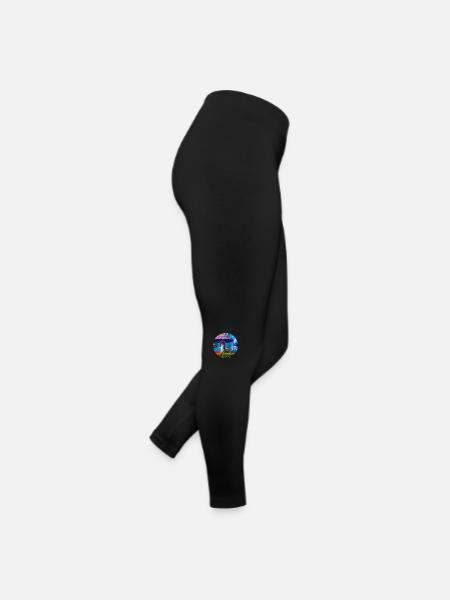 Colorful mushrooms - Women’s Jersey Leggings - black - Right