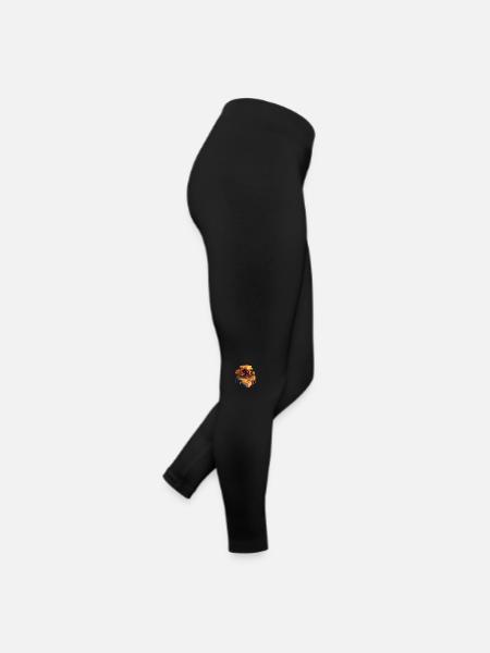 Paysage voxel nature - Legging en jersey Femme - noir - Droite