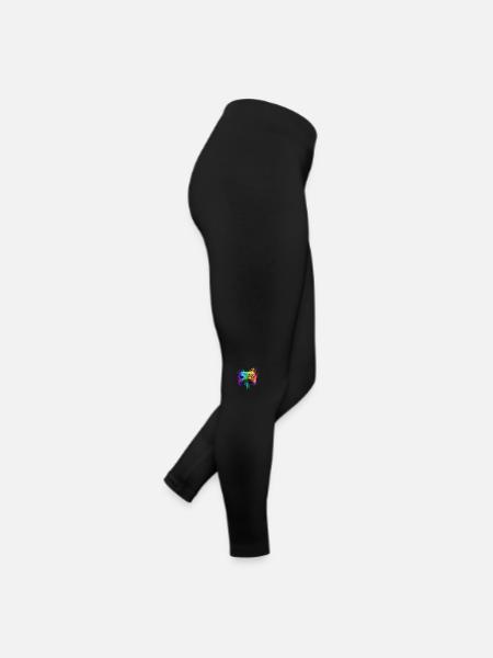 Neon Gaming Controller / Kontroller - Frauen Jersey Leggings - Schwarz - Rechts