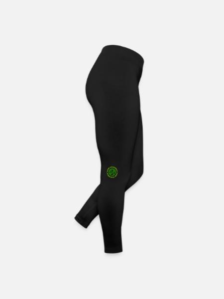 nature - Frauen Jersey Leggings - Schwarz - Rechts