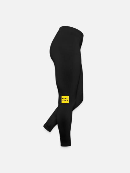 Abstand Explosiv LSBY - Frauen Jersey Leggings - Schwarz - Rechts