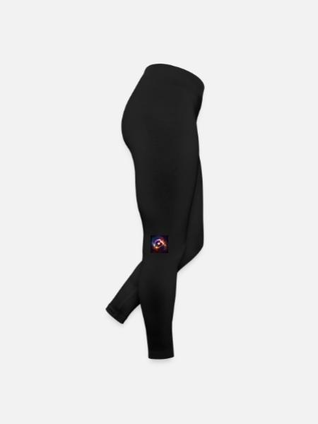 Univers cosmique n°8 - Legging en jersey Femme - noir - Droite