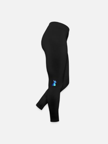 Hund Geschenk Hunde Labrador Haustier Hundehalter - Frauen Jersey Leggings - Schwarz - Rechts