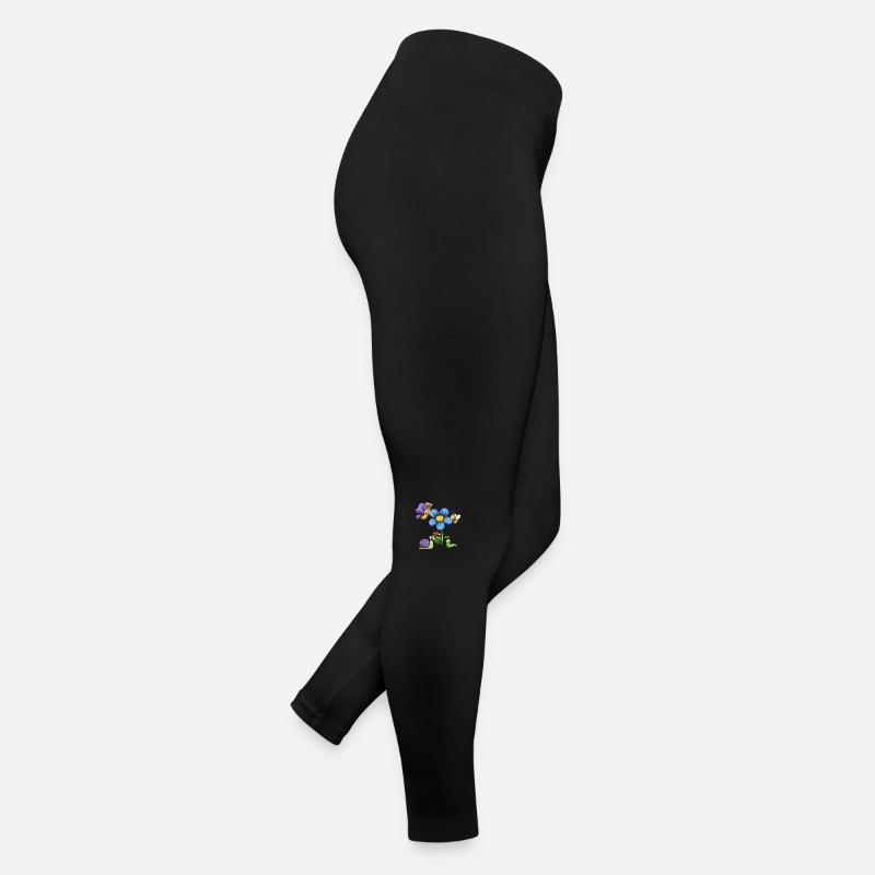 Cute Cartoon Insects - Women’s Jersey Leggings - black