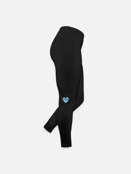 Mariage Fête des mères Saint-Valentin Engagement amoureux - Legging en jersey Femme - noir - Droite