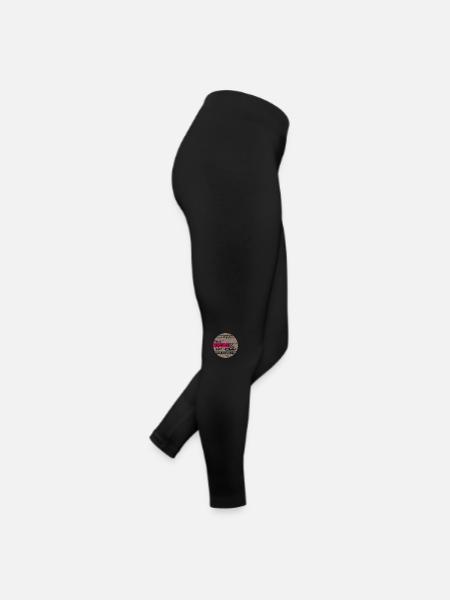 Wander Prinzessin trägt Wanderschuhe, Geschenk - Frauen Jersey Leggings - Schwarz - Rechts