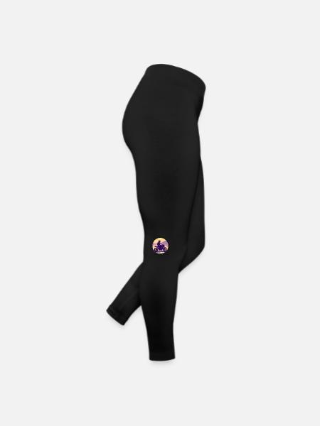 Motorrad Motorradfahrer Motorcross Motorradfan - Frauen Jersey Leggings - Schwarz - Rechts