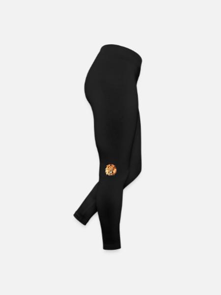 Vector Lion's Head Gift - Women’s Jersey Leggings - black - Right