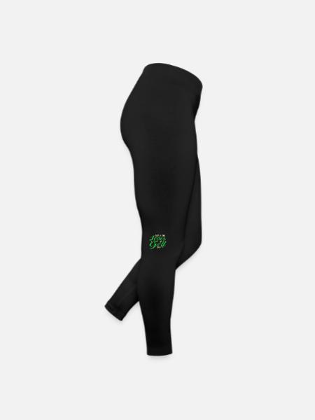 Juste une fille qui aime le golf - Legging en jersey Femme - noir - Droite
