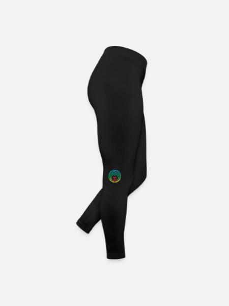 Motif Amazigh Ancien - Legging en jersey Femme - noir - Droite