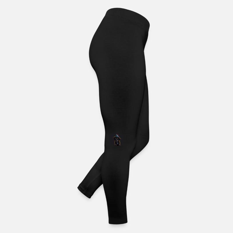 Chien avec chapeau d’anniversaire Legging en jersey Femme