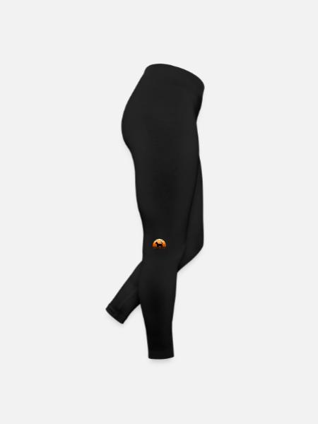 Formosan Mountain Dog Love Silhouette Retro Sunset - Legging en jersey Femme - noir - Droite